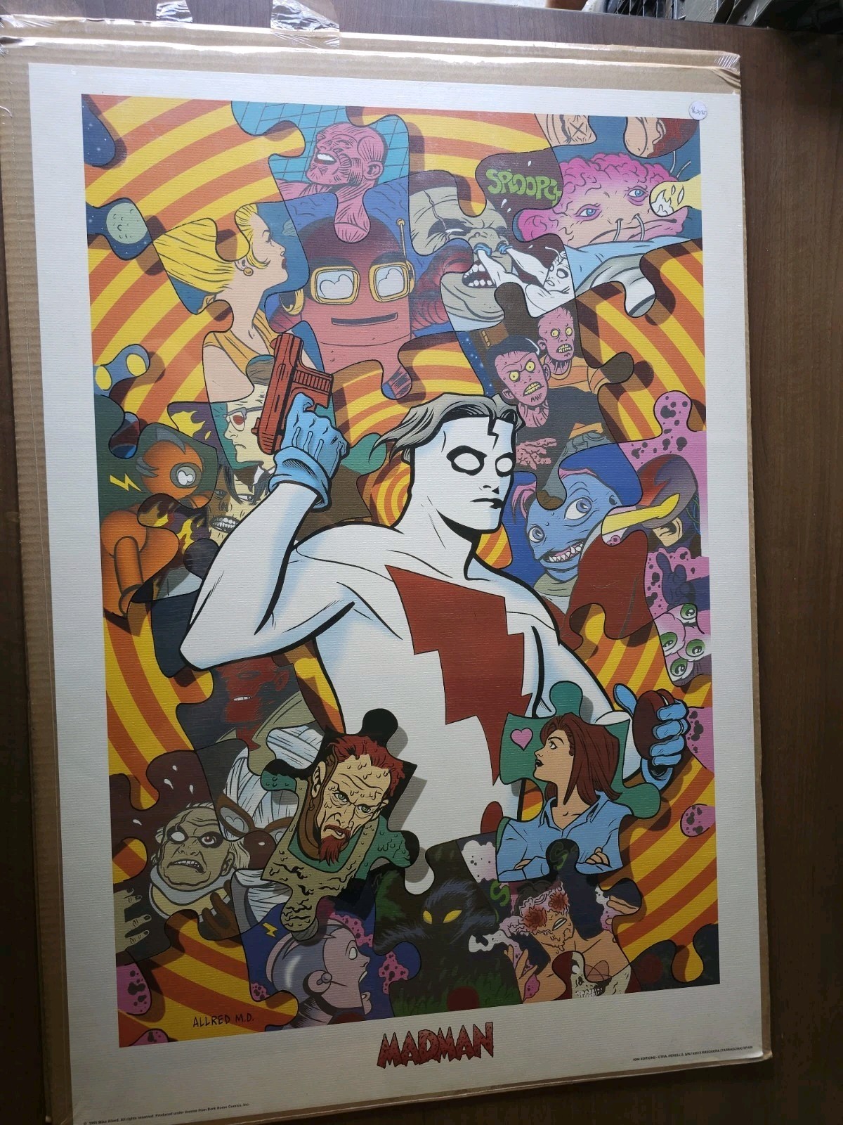 Vintage Madman Poster 1995 38.5x27 Mike Allred 1000 Editions (S5)