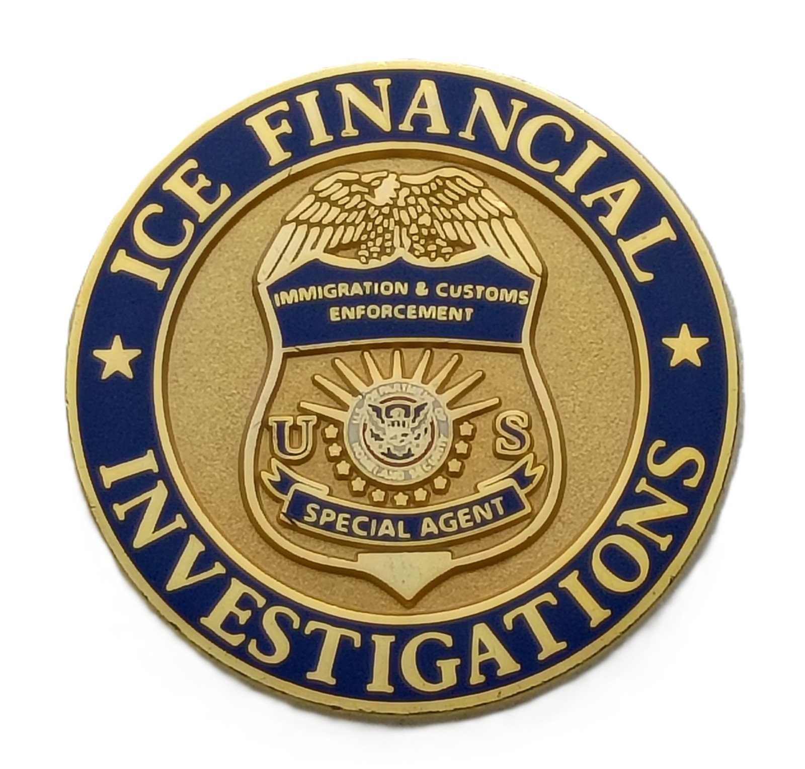 ICE Financial Investigations Challenge Coin