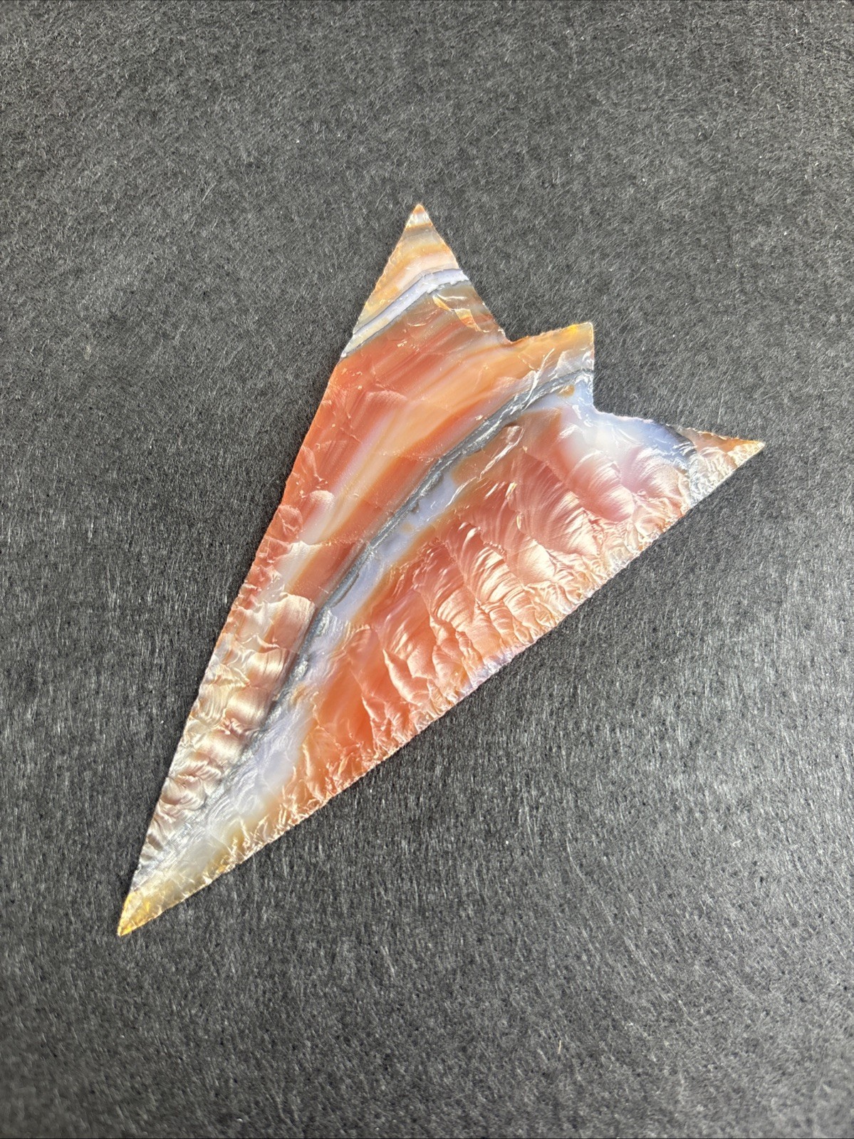 Condor Agate Arrow Head Flint Knapping Doug Leeth Very Collectible Point