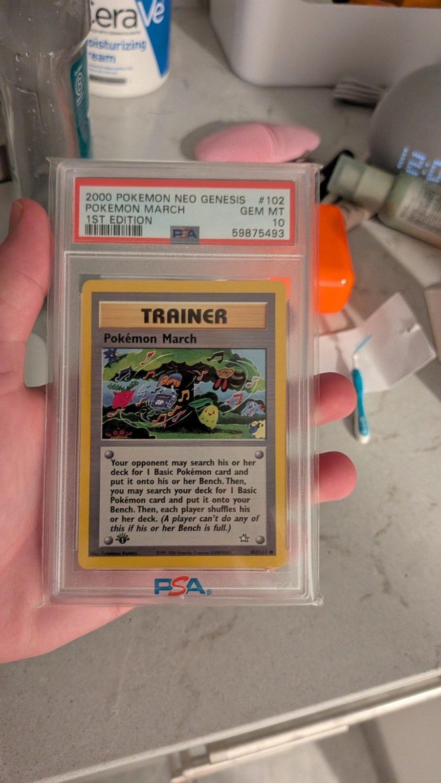 Pokémon Neo Genesis 1st Edition Pokémon March #102 PSA 10 GEM MT 2000 EN
