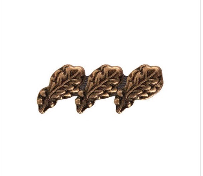 Bronze Oak Leaf Cluster Triple 5/16” Ribbon Device (each)