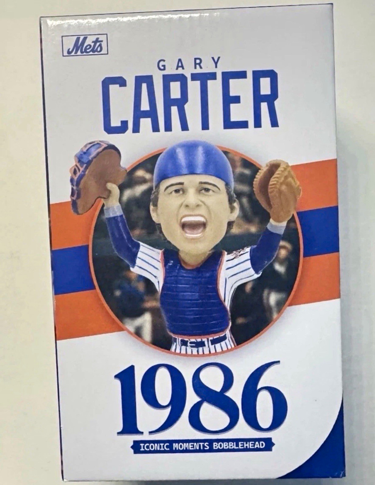 Gary Carter NY Mets 1986 Iconic Moments Champion Bobblehead SGA