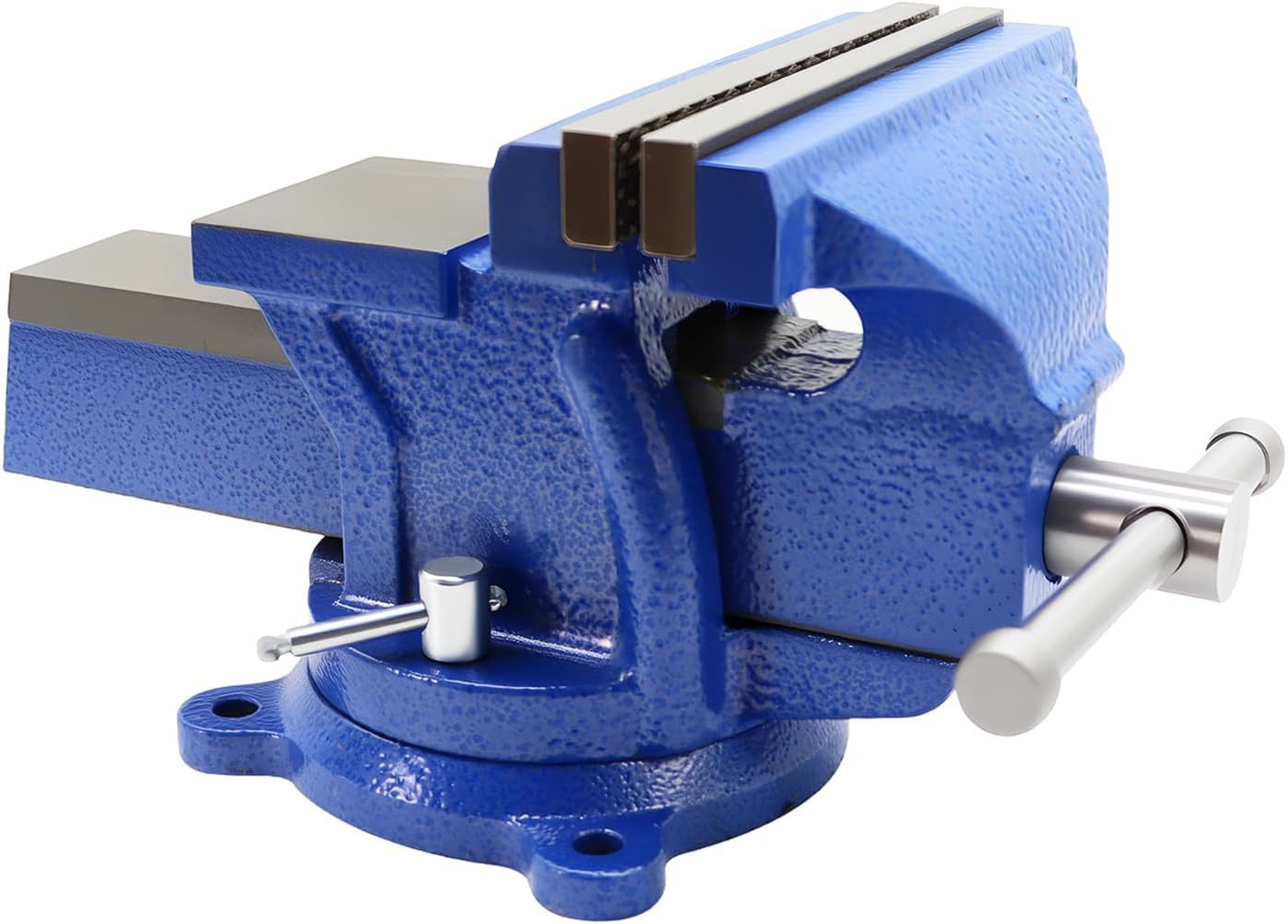 6 Inch Heavy Duty Cast Iron Bench Vise, 360° Swivel Lock Base