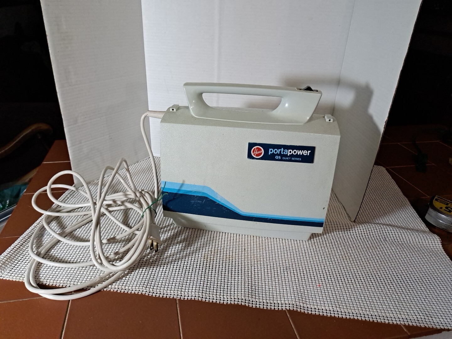 Vintage Hoover Portapower QS Quiet Series S1049 Tested