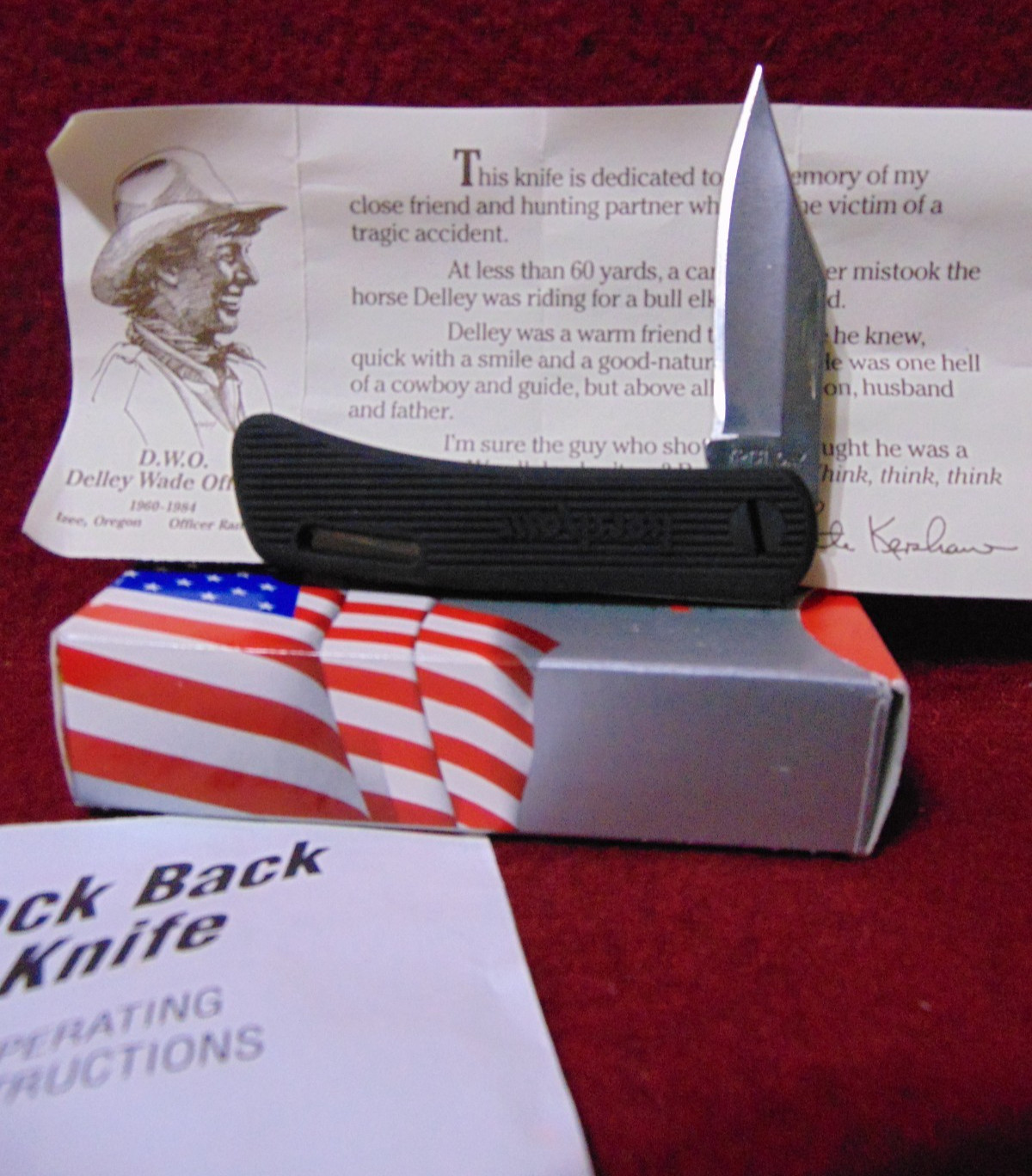 KERSHAW DWO Classic Model 3000A  Lock Back Pocket Knife USA Made
