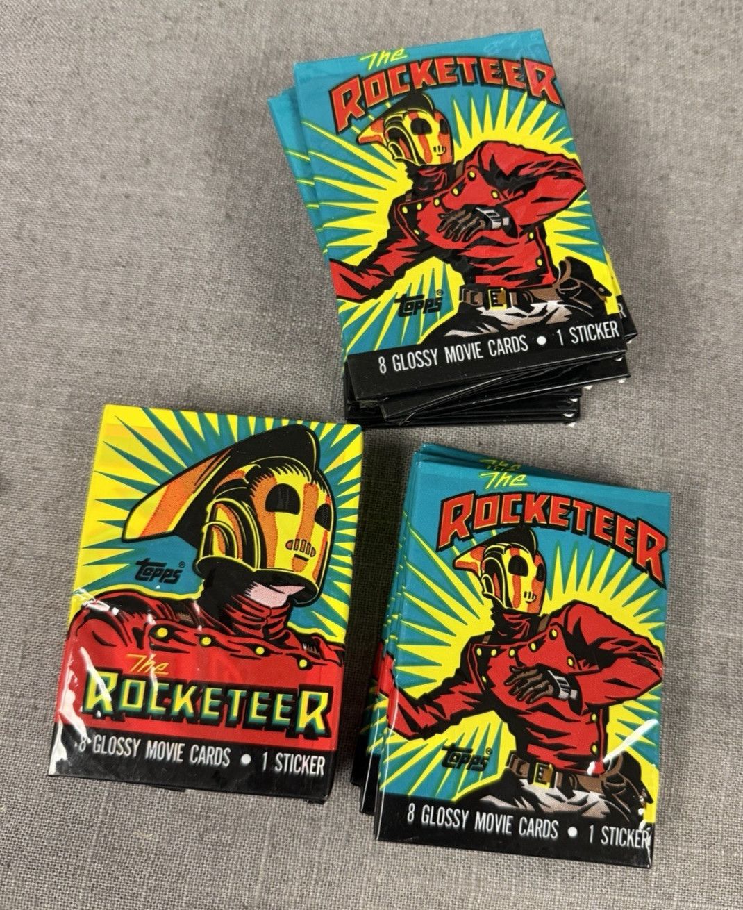 Topps Vintage 1990s the Rocketeer movie glossy trading card pack factory sealed