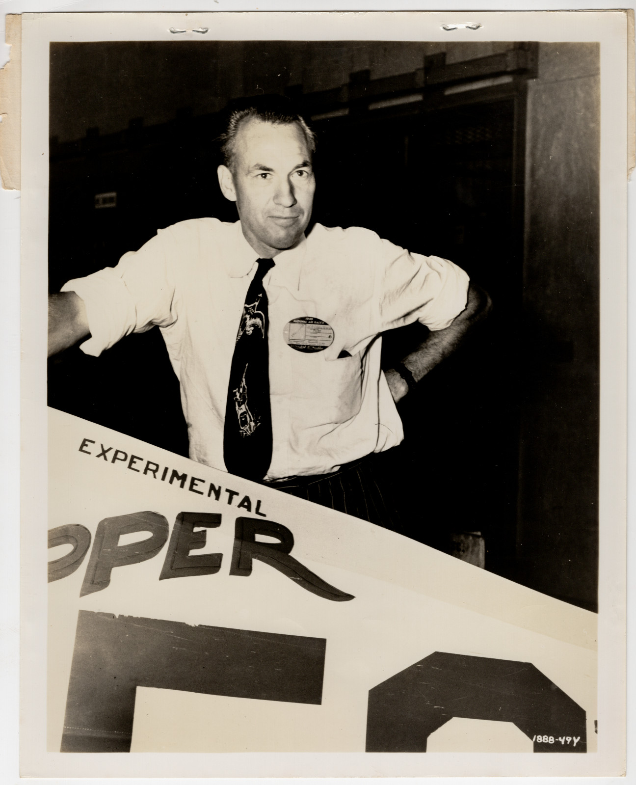 1949 Air Races Press Photo Harvey Christensen Zipper Midget Racer Barred in 1948