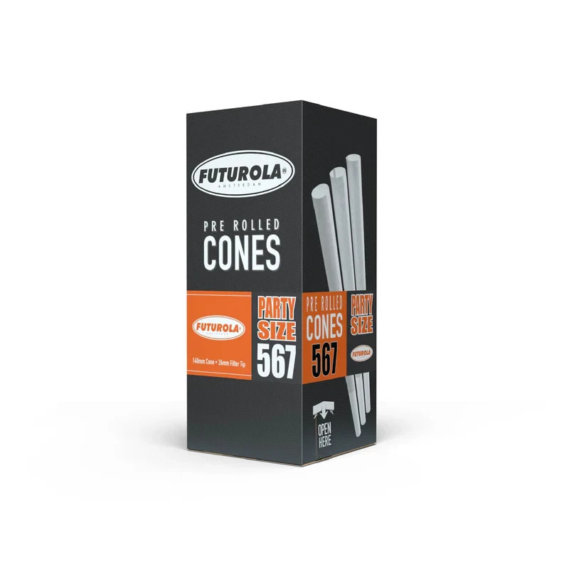 Futurola Party Size White Cones 140/26 Filter Tip