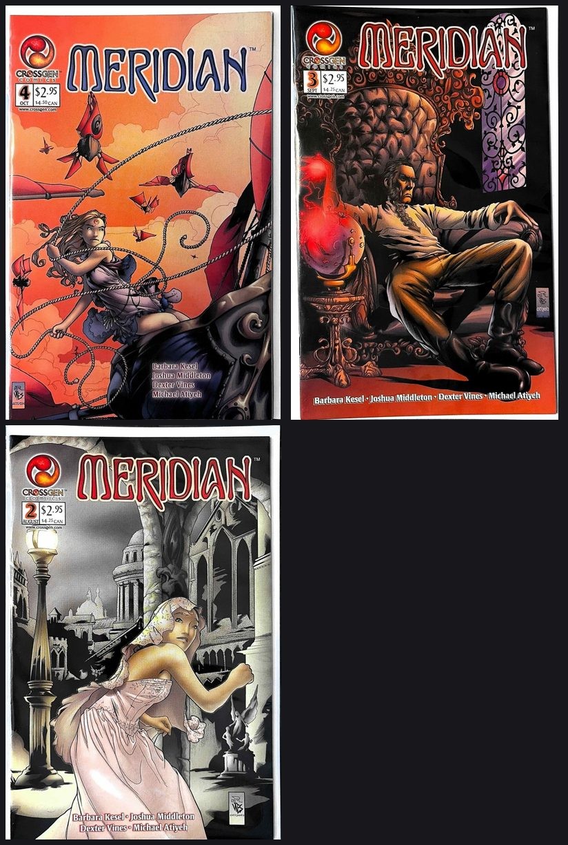 Meridian #2-4 Comic Book Lot 3 Issues CrossGen Comics 2000
