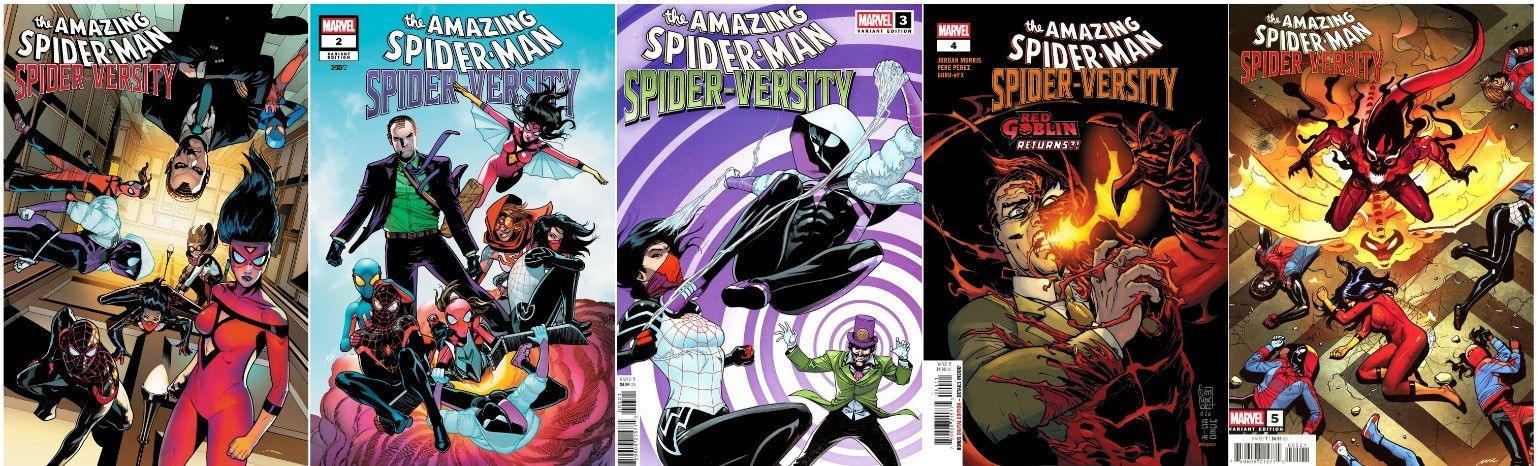 The Amazing Spider-Man: Spider-Versity #1-5 (1 Foil, 2C, 3C, 4A, 5B) Marvel 2026