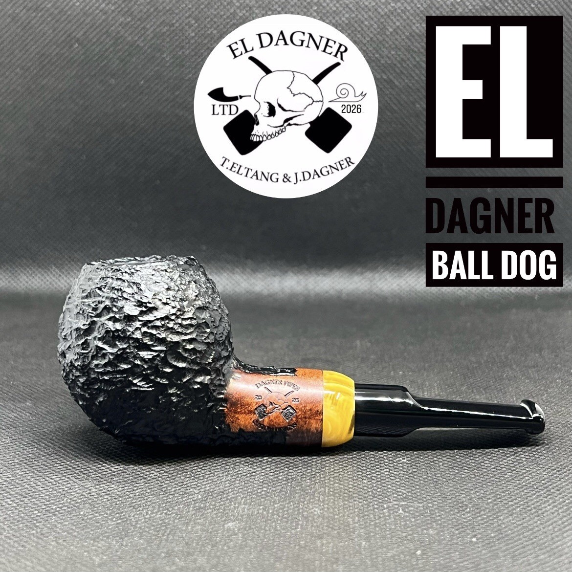 Dagner Pipes Custom Design BLACK EL DAGNER 2026 Tobacco Pipe Briar New Unsmoked