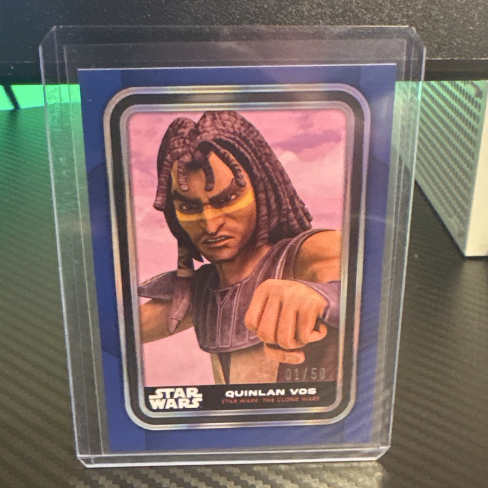 Quinlan Vos - 2023 Topps Star Wars #84 Blue 1/50 ALPHA