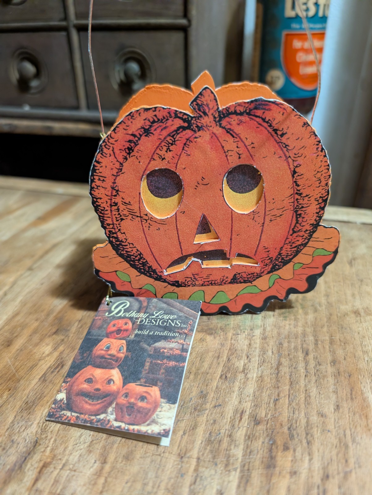 Bethany Lowe Jack O Lantern Luminary Halloween New W Tag