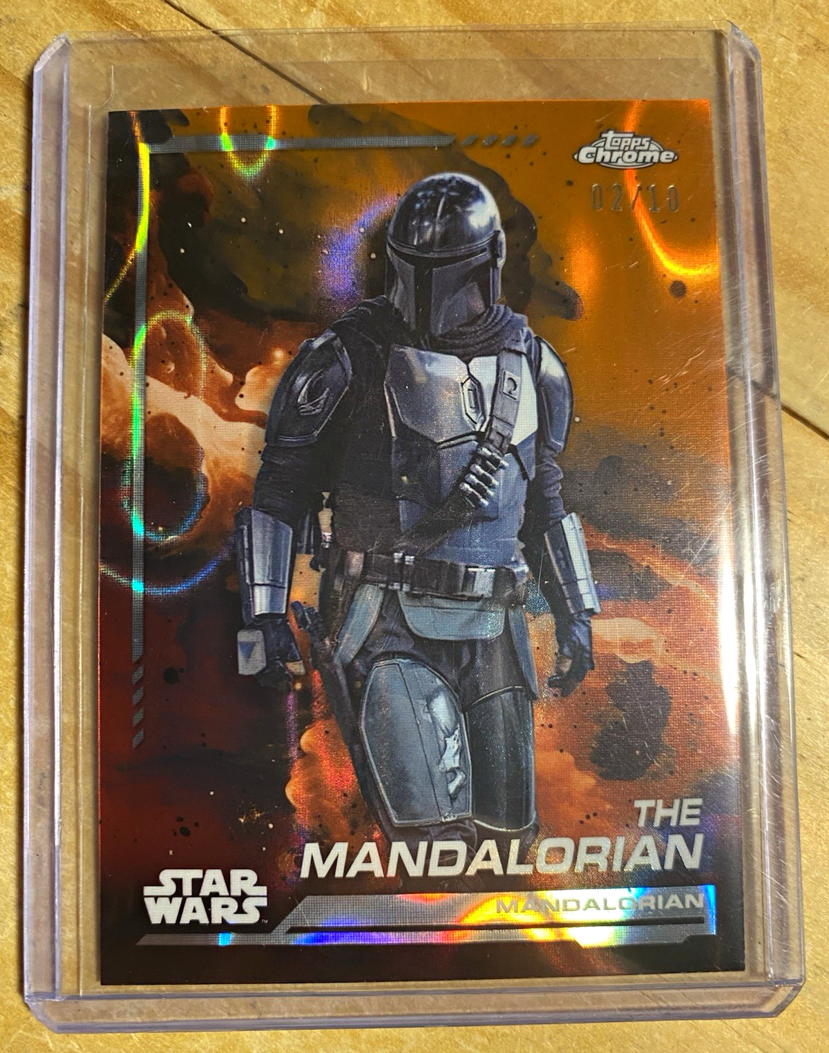 2024 Topps Chrome Star Wars The Mandalorian #21 02/10 Lava