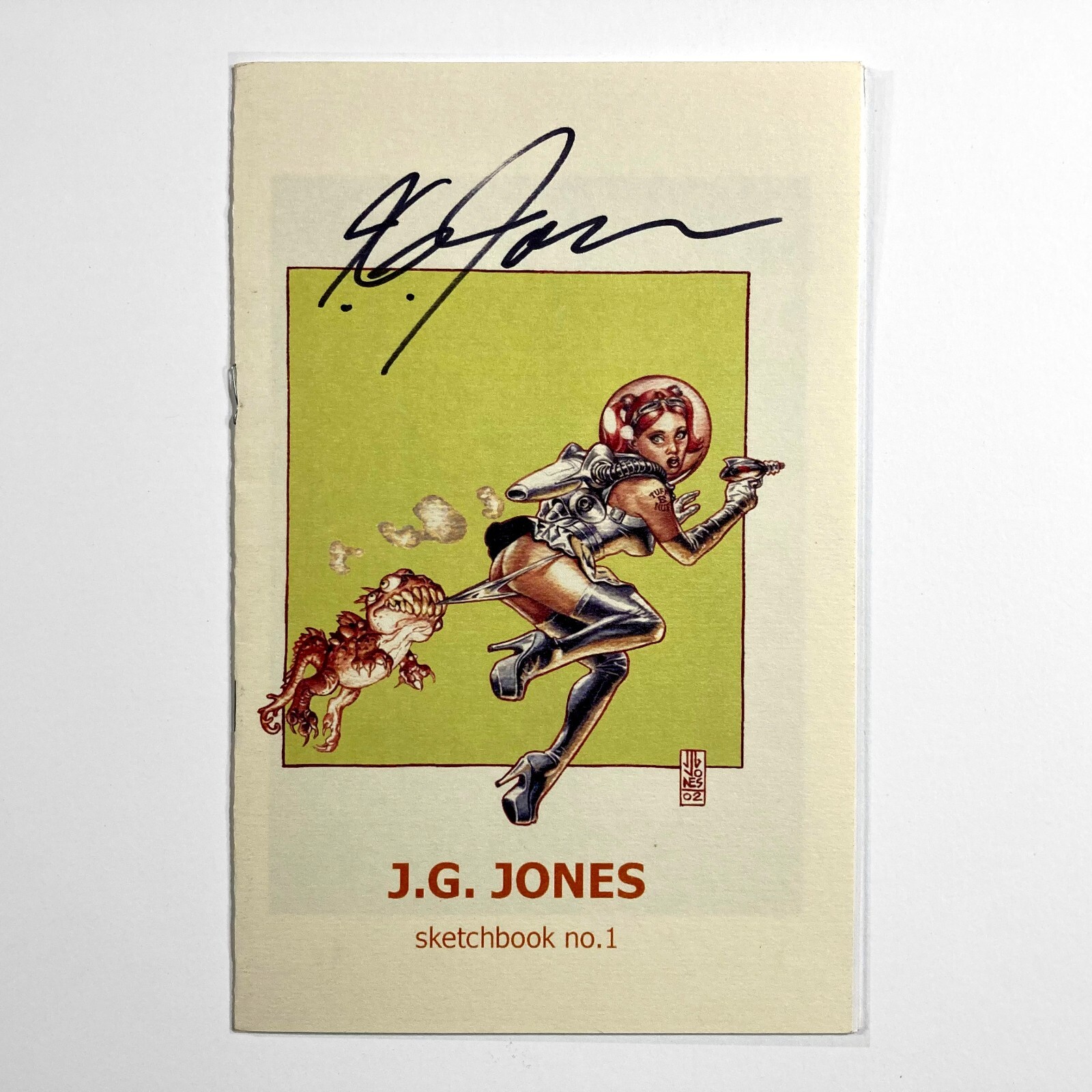 J.G. JONES Sketchbook No. 1 SIGNED RARE Scarlet Witch, Wolverine, Hulk, Batman