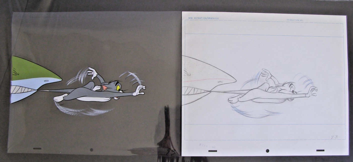 Filet Meow (1966) Tom and Jerry Animation Cel 93 w/Matching Drawing, Chuck Jones