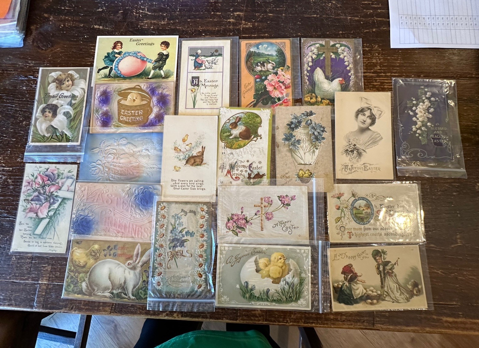 ANTIQUE/VTG Easter Postcards Lot Of 20 Some Blank Some Used