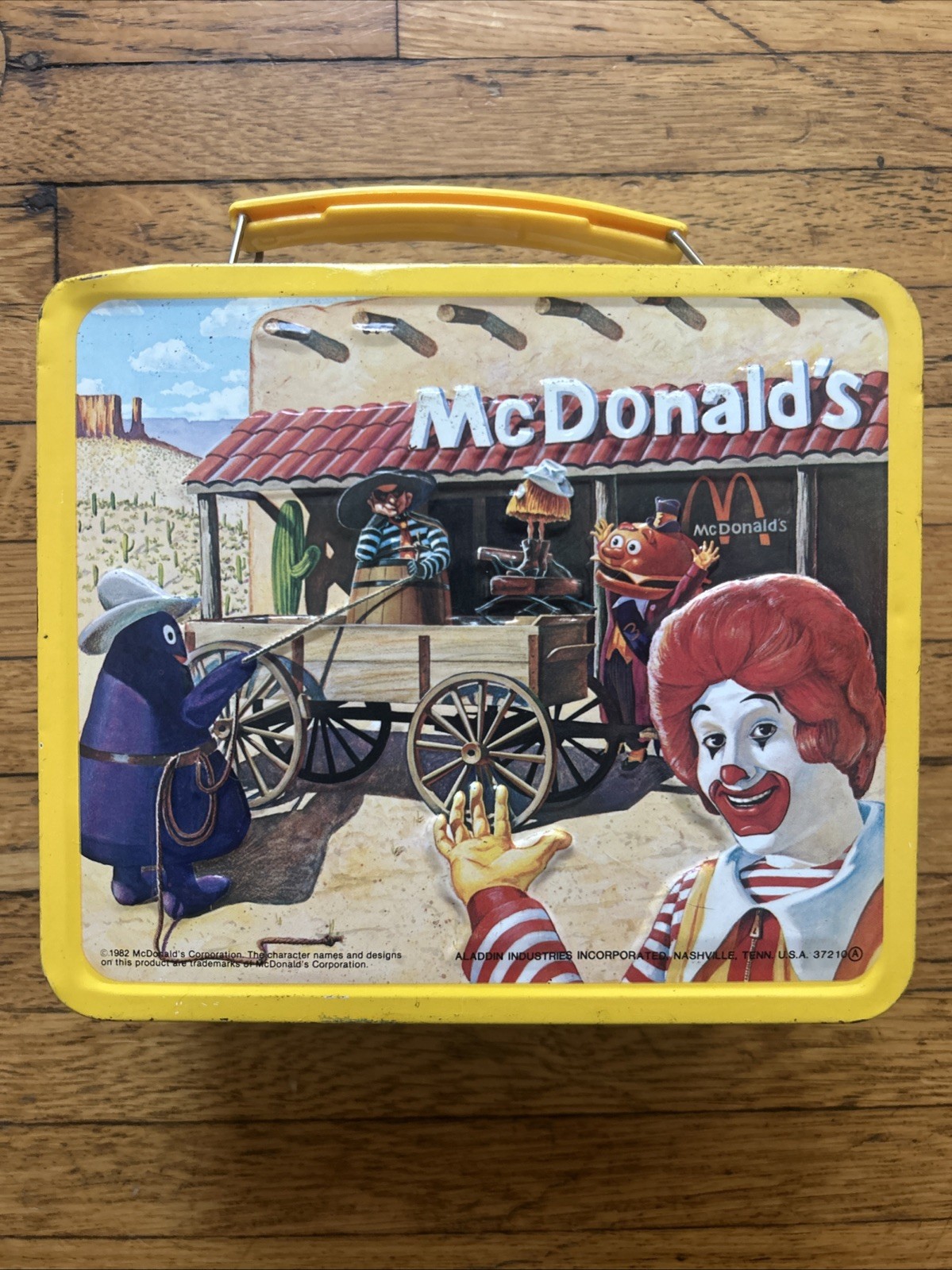 1982 Aladdin McDonald’s Metal Lunch Box Only