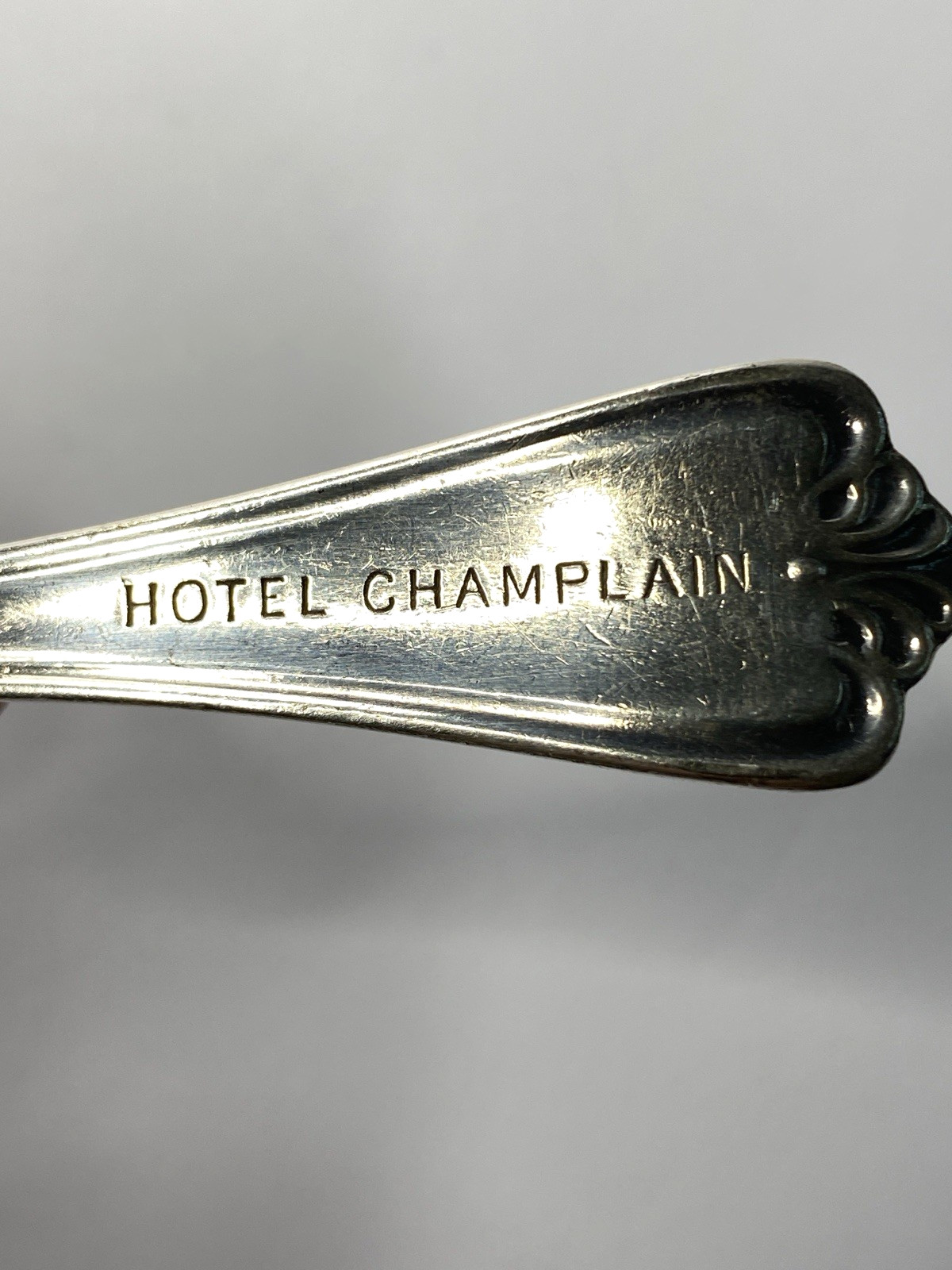 Historic Hotel Champlain Dining Ware Reed and Barton Pat. Pend Spoon Rare
