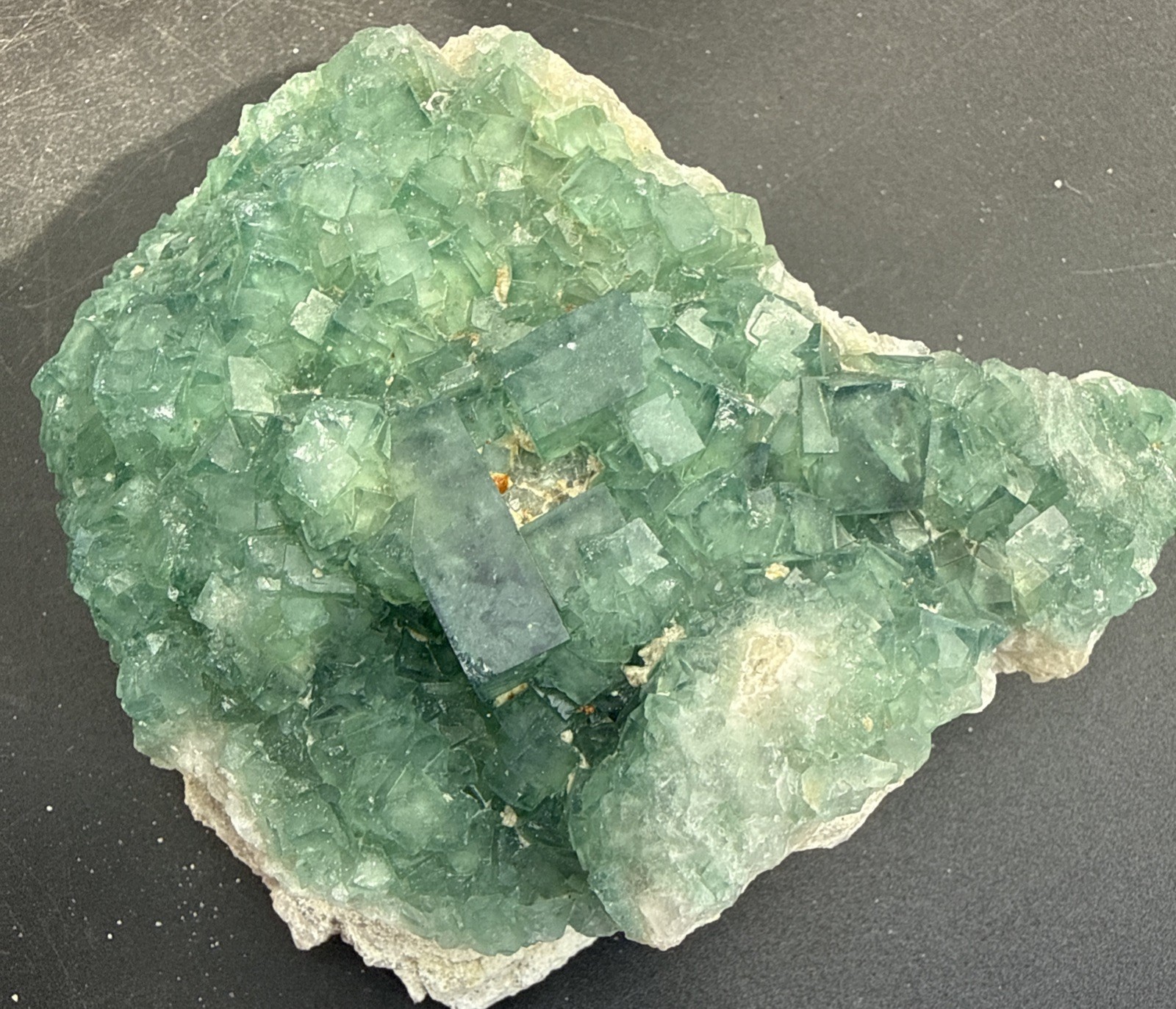 1.5 LB Natural A+ Green Cubic Fluorite Specimen Top Quality Minerals UV👀