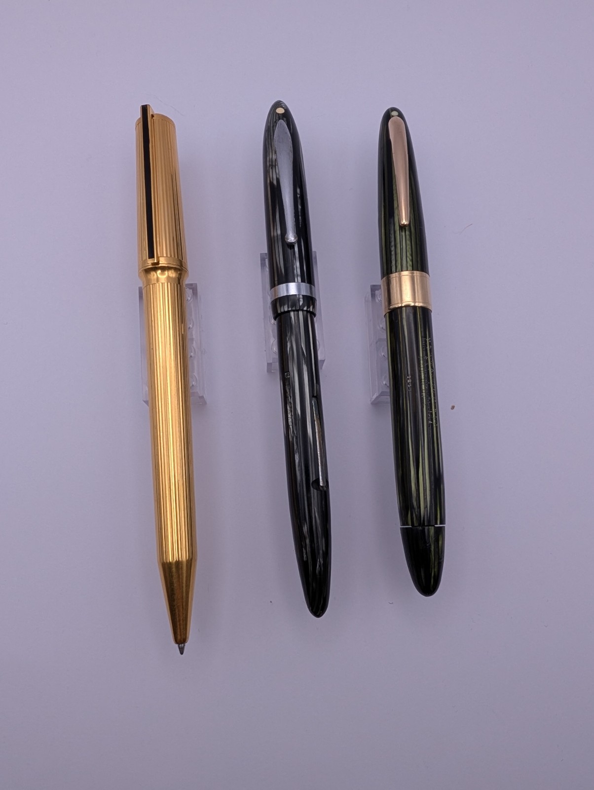 Vintage Pen Repair Lot: S.T. Dupont & 2x Sheaffer 14K Gold Nibs