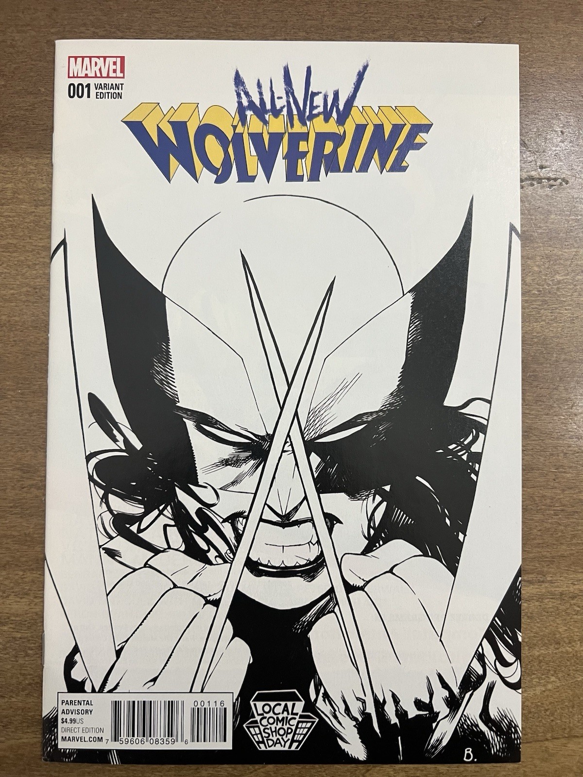 All New Wolverine 1 LCSD Sketch Variant Limited To 500 NM/NM+
