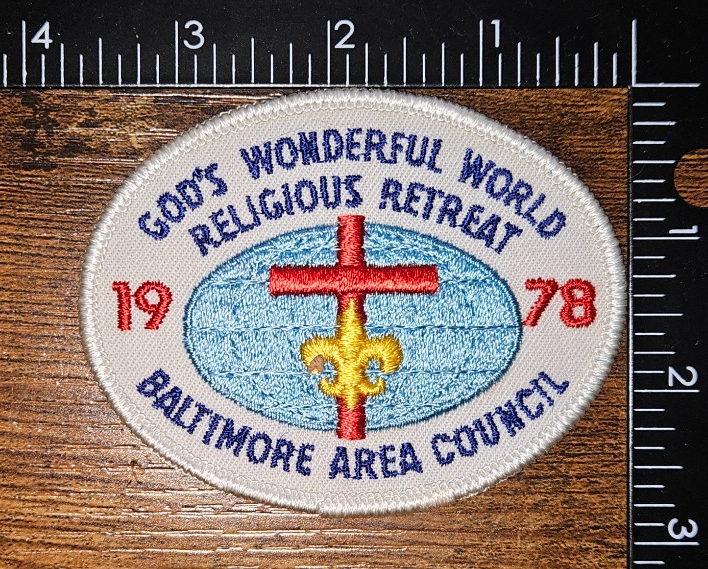 Baltimore Area Council Religious Retreat 1978 Boy Scout BSA Patch