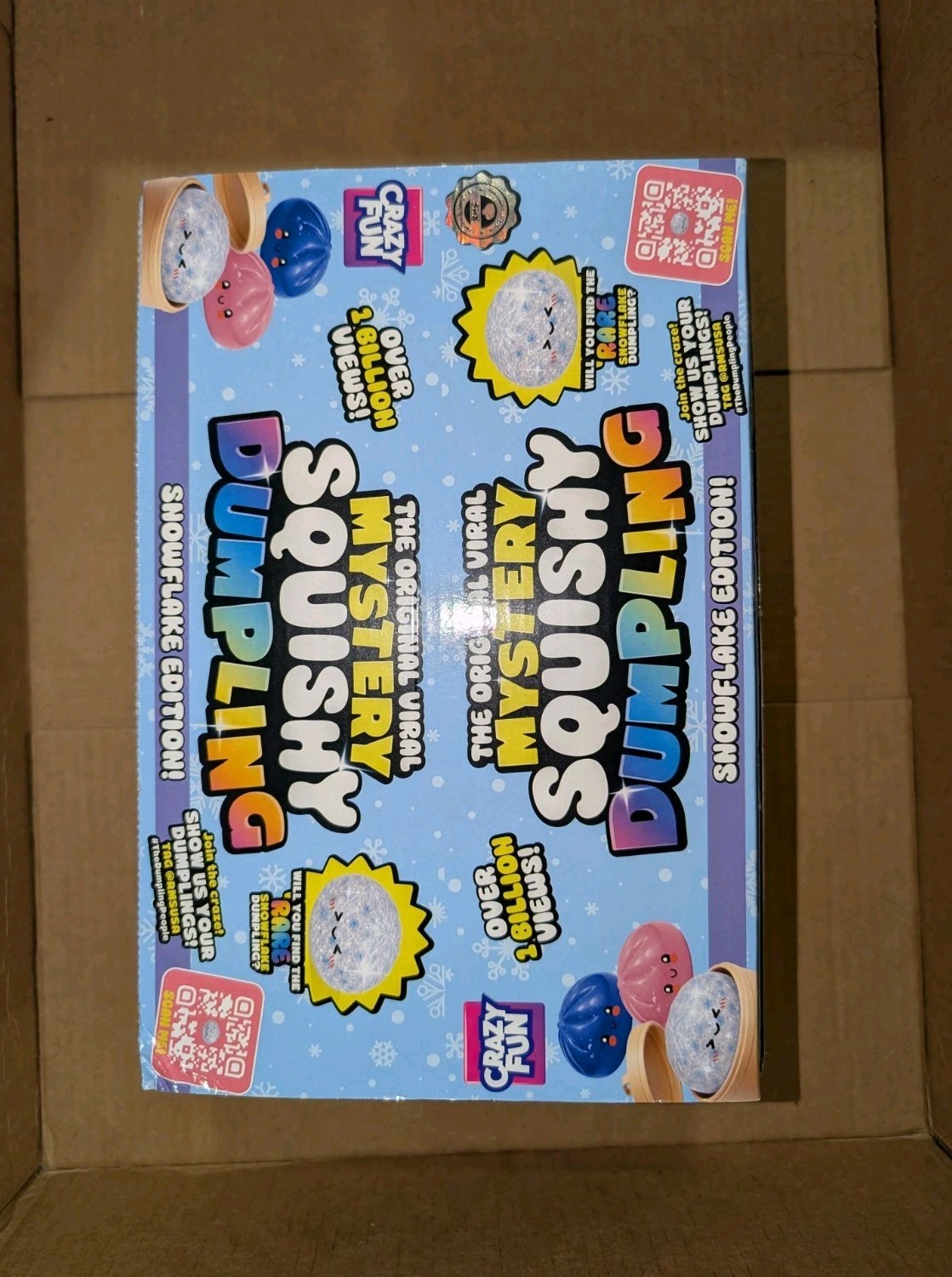 FULL CASE RMS Mystery Squishy Dumpling Snowflake Edition Lot 12 Plus Display NEW
