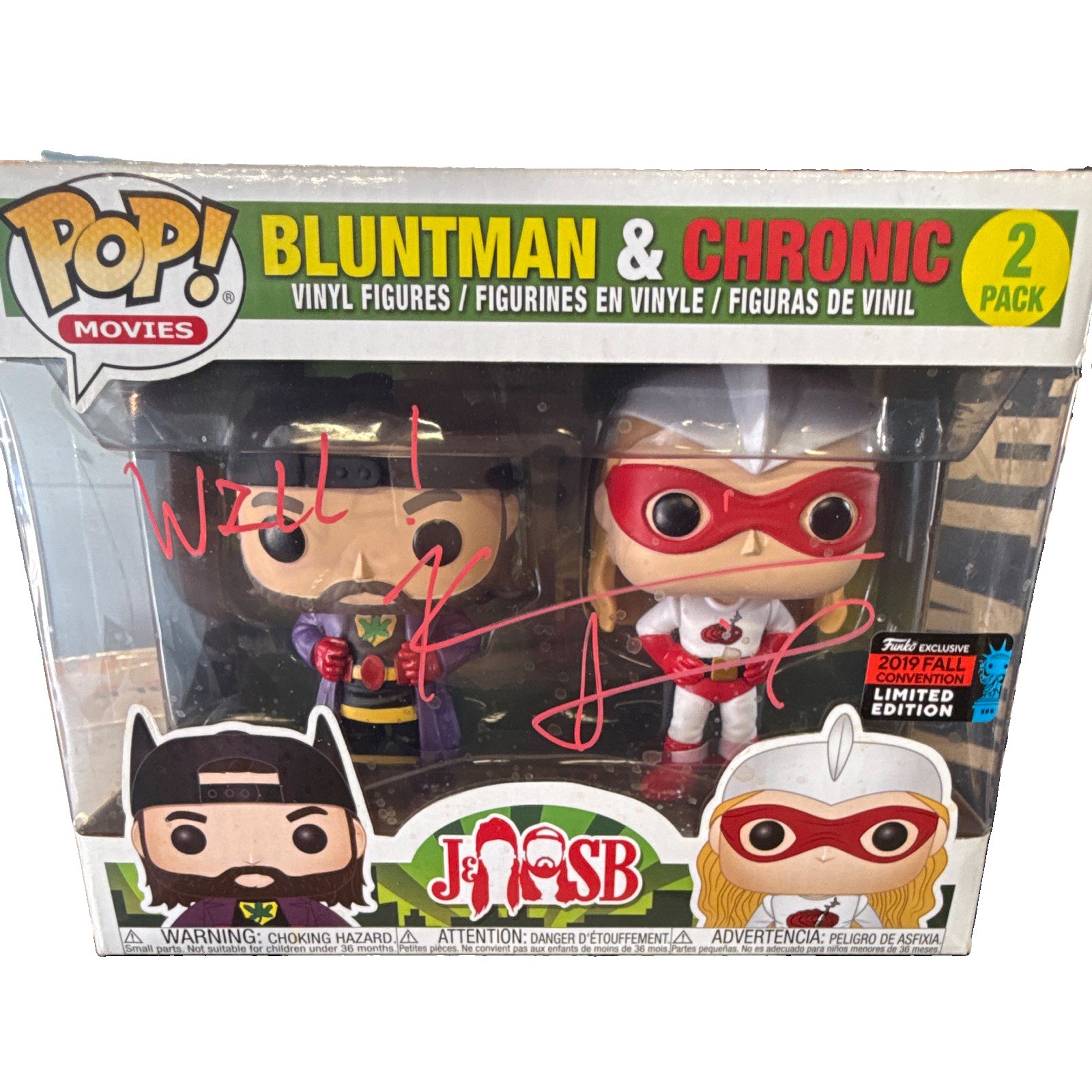 Funko Pop Movies Jay and Silent Bob Bluntman & Chronic 2-Pack 2019 Fall Con