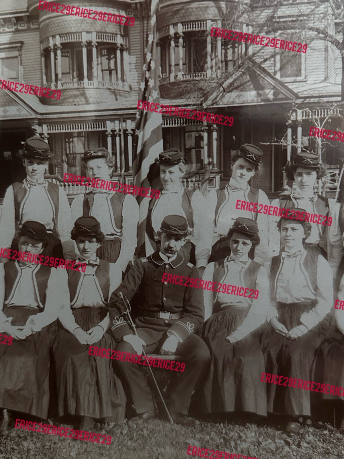 Daughters Of The American Revolution GAR Union Army Civil War Kepi Hats Photo