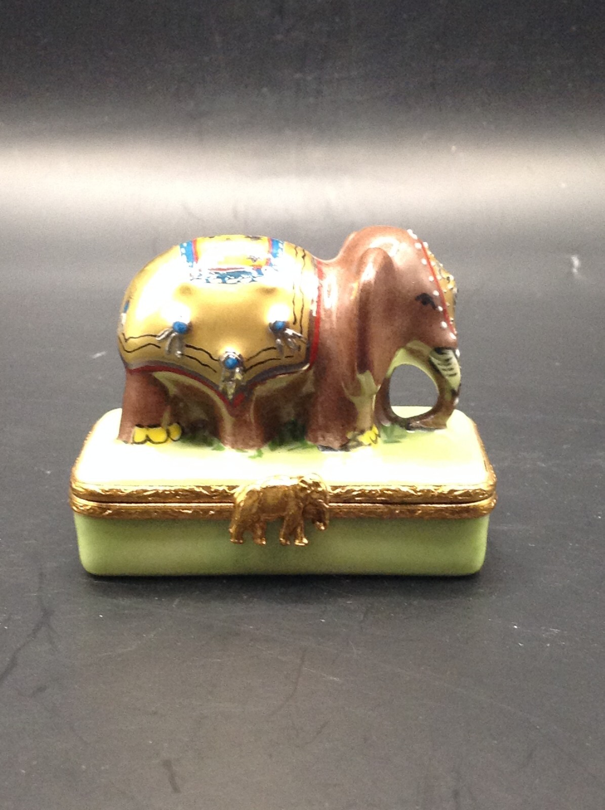 Limoges Elephant Orient Express Trains And Cruises Trinket Box 