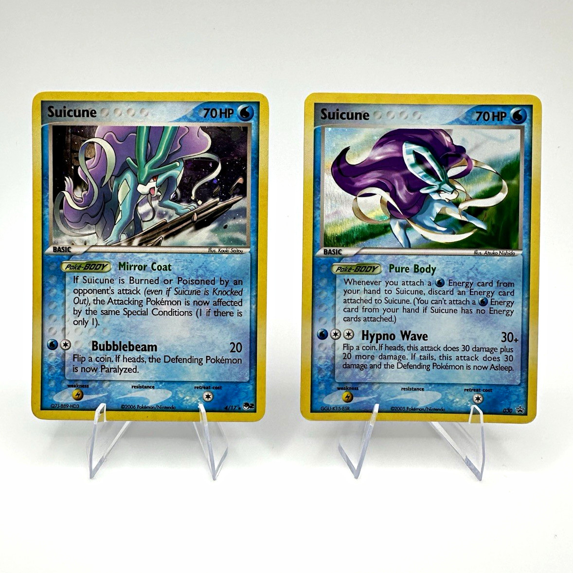 Pokemon Suicune Pop 2 Suicune 030 EX Collector’s Carry Tin Promos Holo