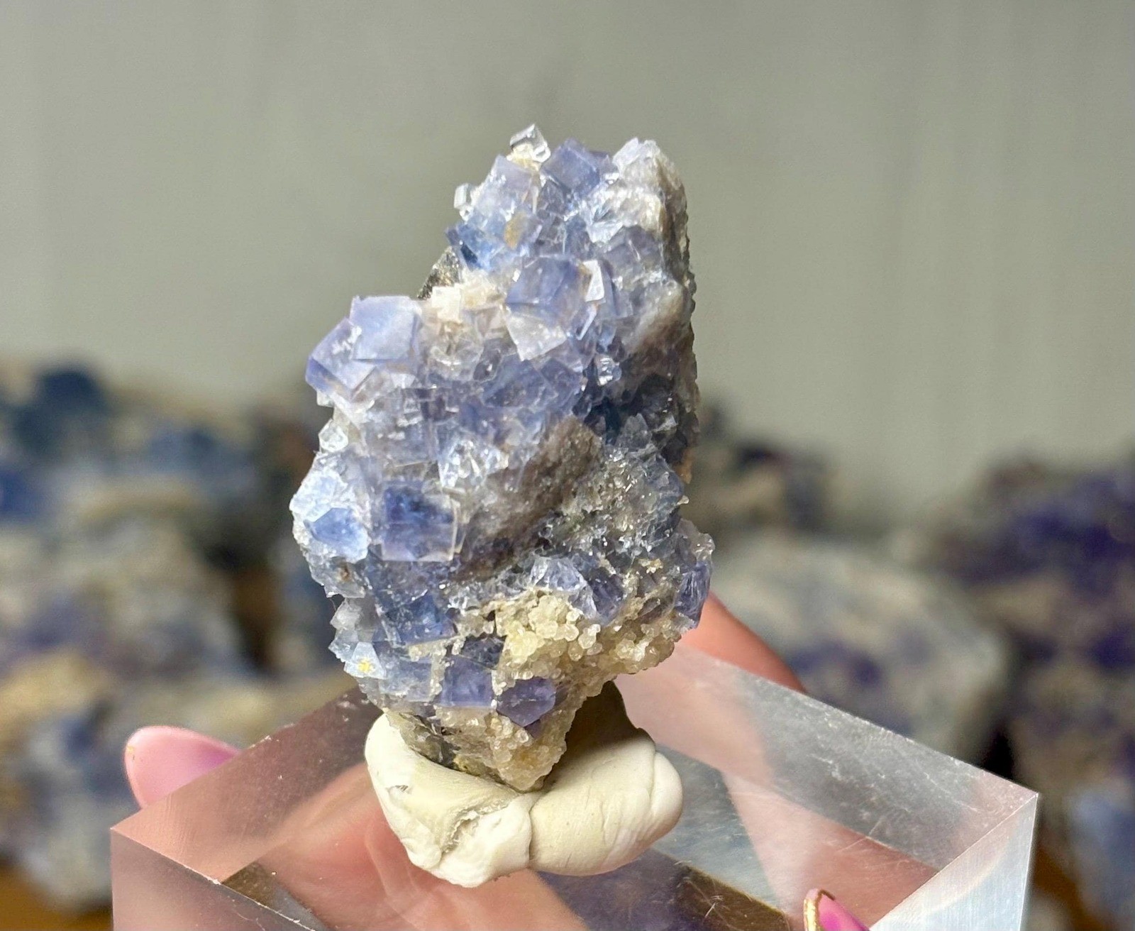 Bingham Area Blue Fluorite Cluster | Natural New Mexico Cubic Fluorite |