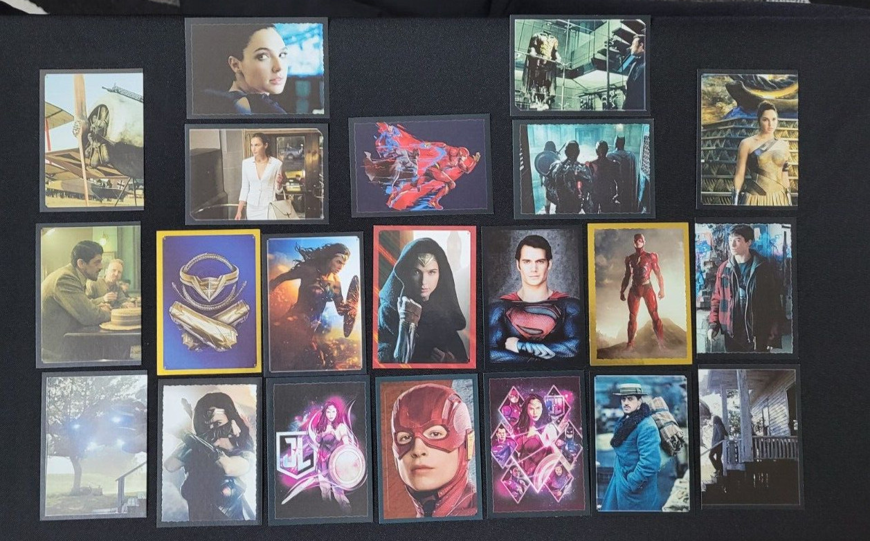 (21) 2017 Panini Justice League DC Comics Movie Album Stickers Wonder Woman LOOK