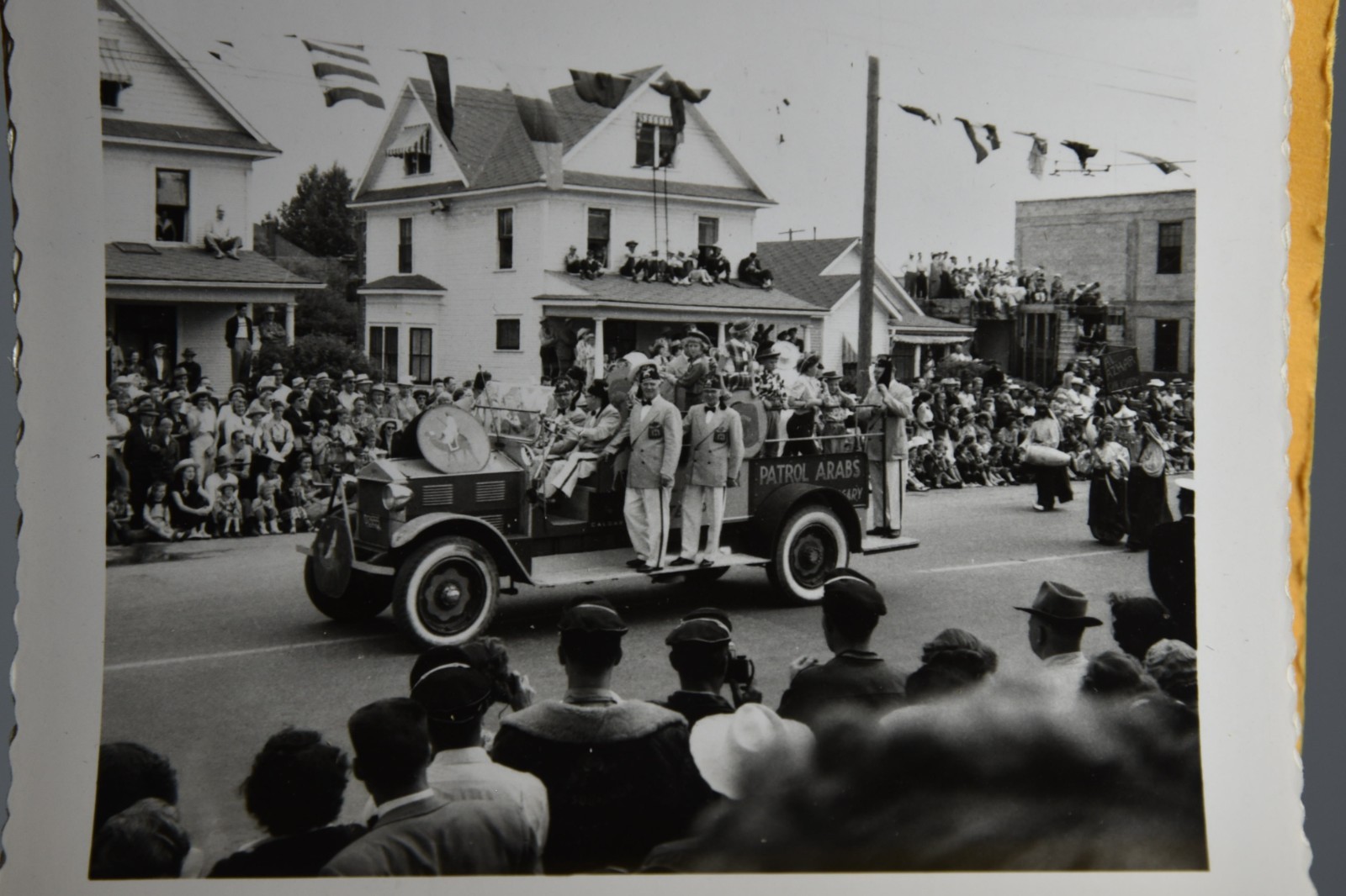 Vintage MCM Parade Photograph Book Calgary Exhibition Stampede Patrol Arabs Dino