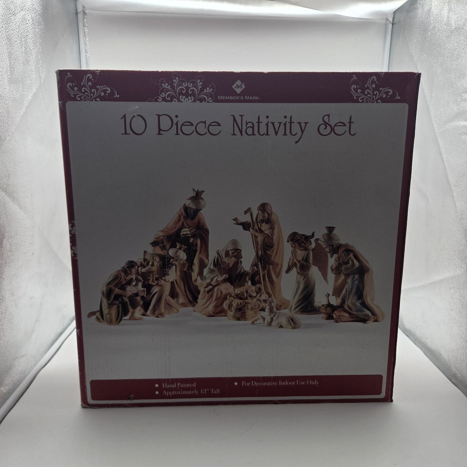 Sam\'s Club Member\'s Mark Nativity Set 10 Pc Set with Box and Packaging Mint