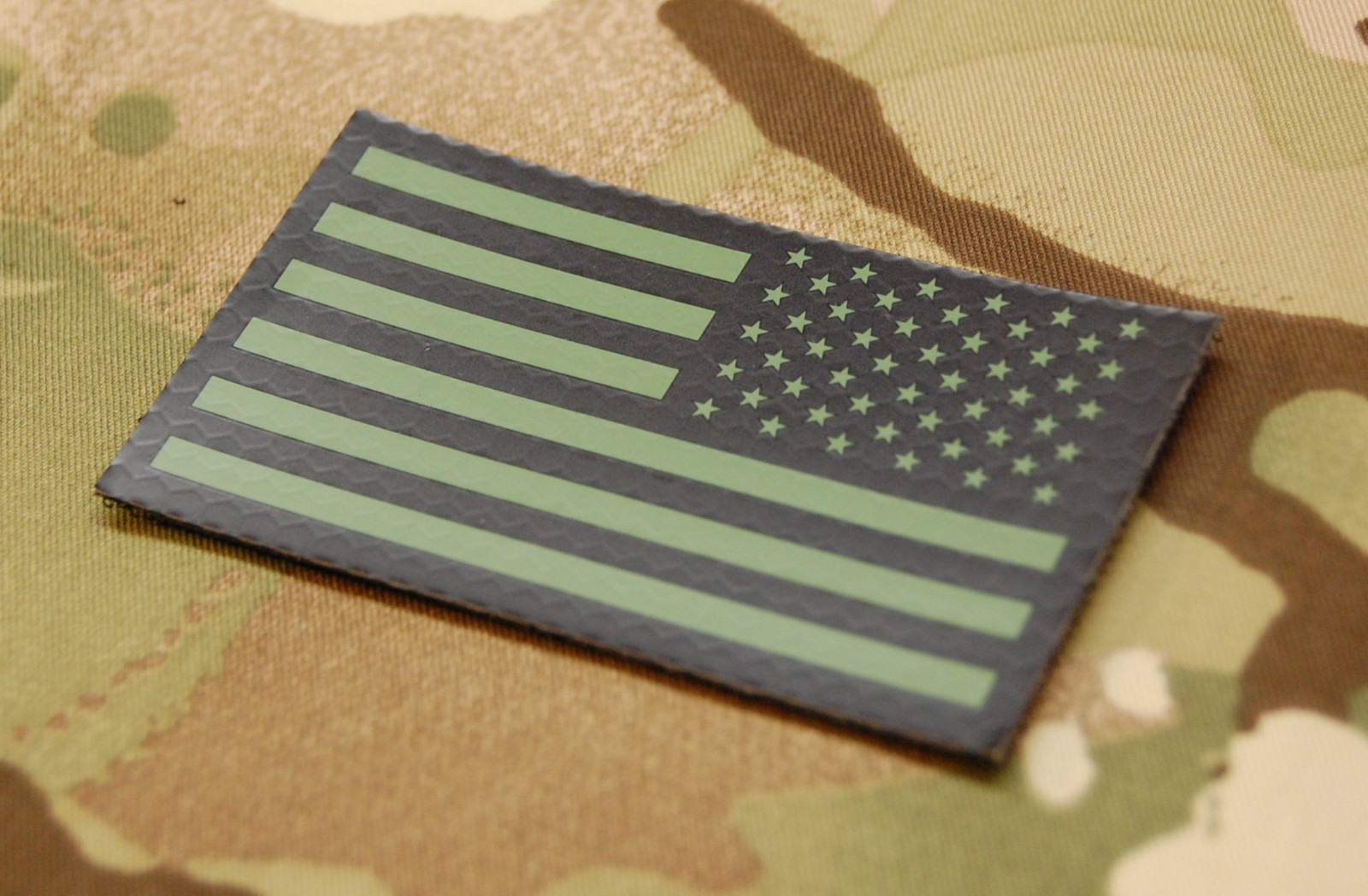 Infrared Reverse US Flag Uniform Patch IR US Army Navy USN USAF SEAL Green Hook