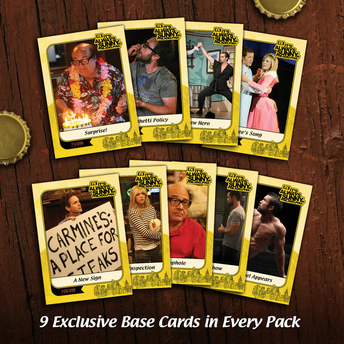 SDCC 2026 Cryptozoic It’s Always Sunny in Philadelphia Trading Card Pack LE 500
