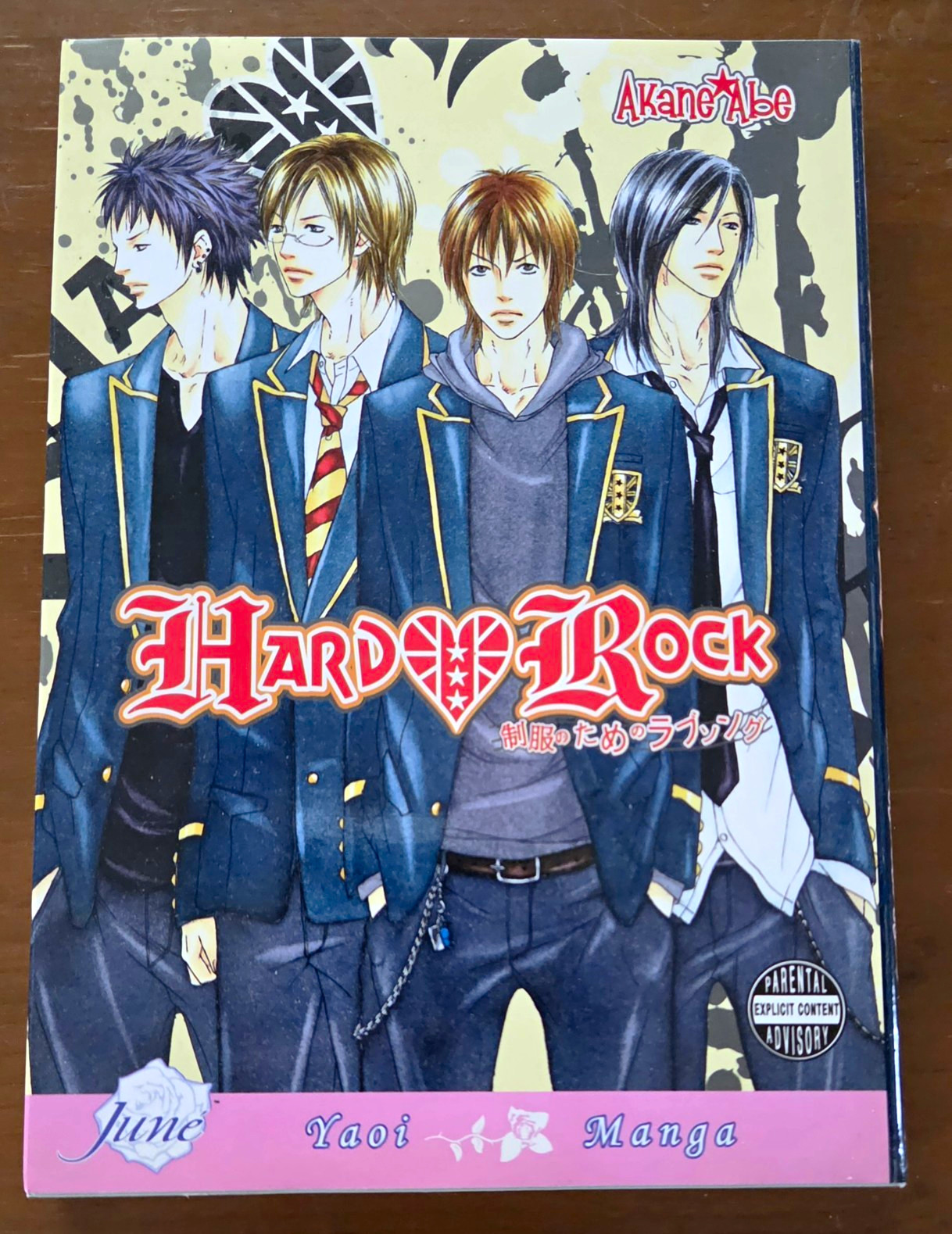 Hard Rock Manga Graphic Novel Softcover English June by Akane Abe