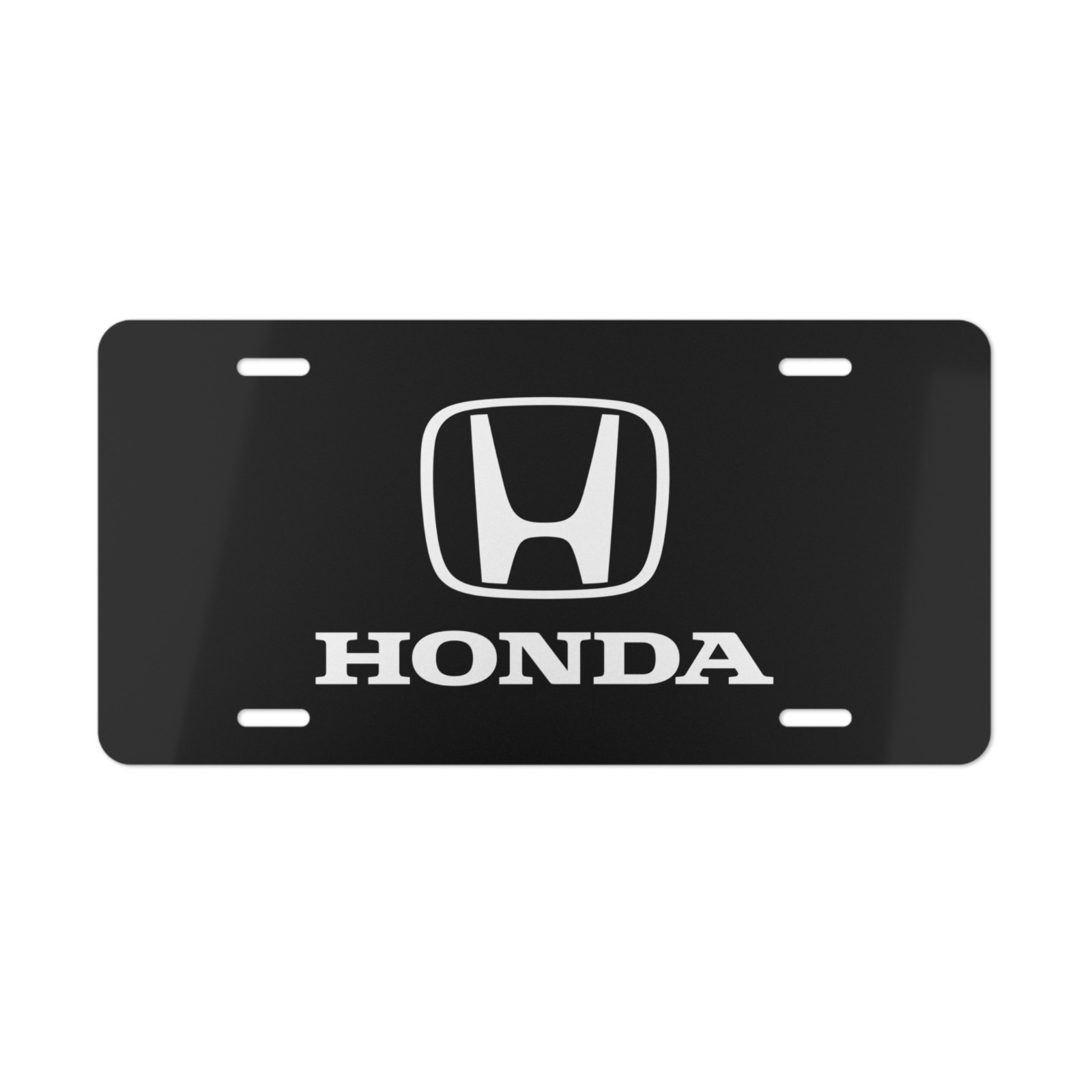 Honda Car Front License Plate Tag Vanity Style – Auto Metal Aluminum