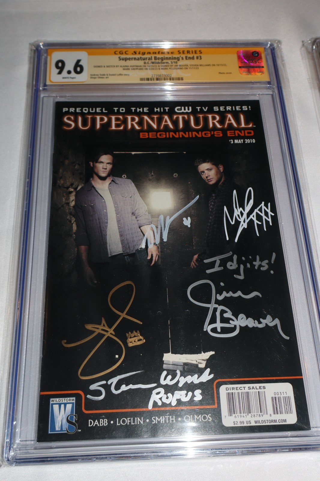 RARE CGC SS 9.6 Supernatural Beginning's End 3 Signed 5x TV Show Cast Photo Cvr