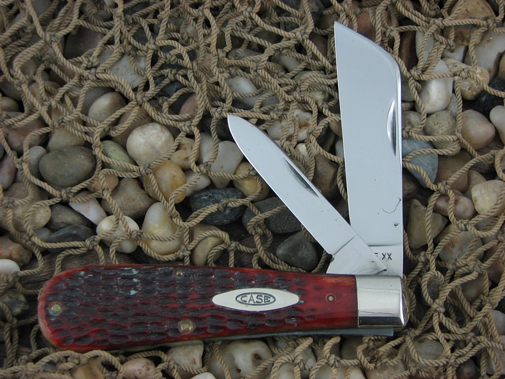 Case Cutlery 1965-1969 Red Bone Loom Fixer with CV steel 6217 NM