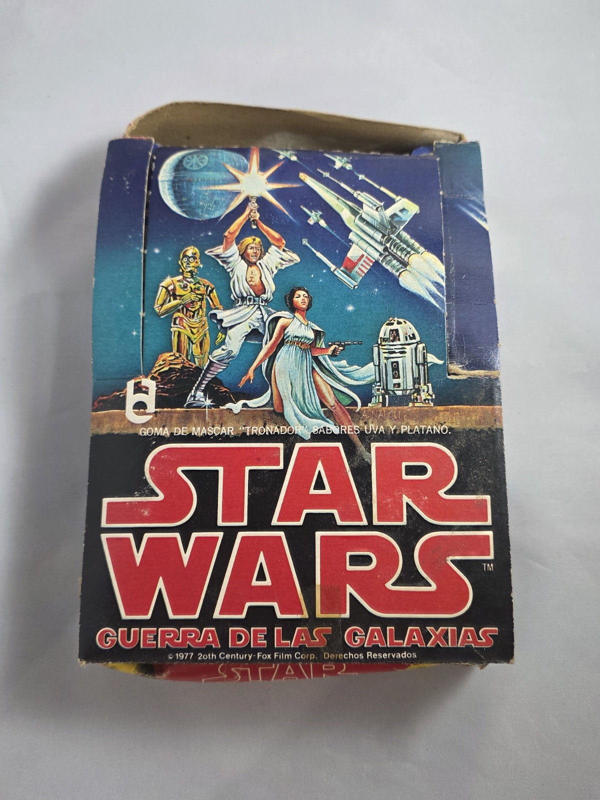 Vintage 1977 Star Wars Guerra De Las Galaxias Mexico Empty Display Box **READ**