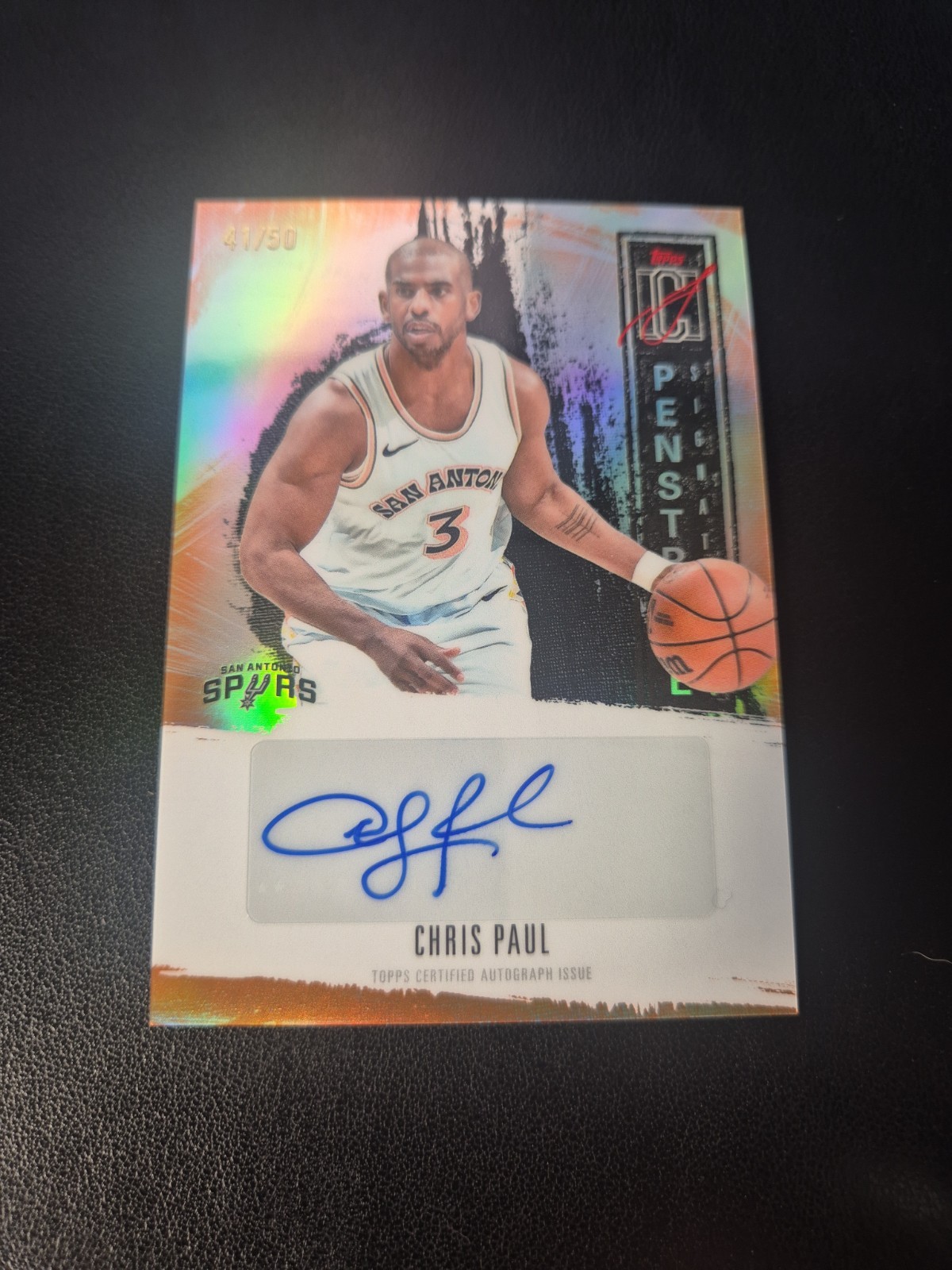 2025-26 TOPPS SIGNATURE CLASS CHRIS PAUL (ORANGE PENSTROKE SIGNATURES /50)#PS-CP