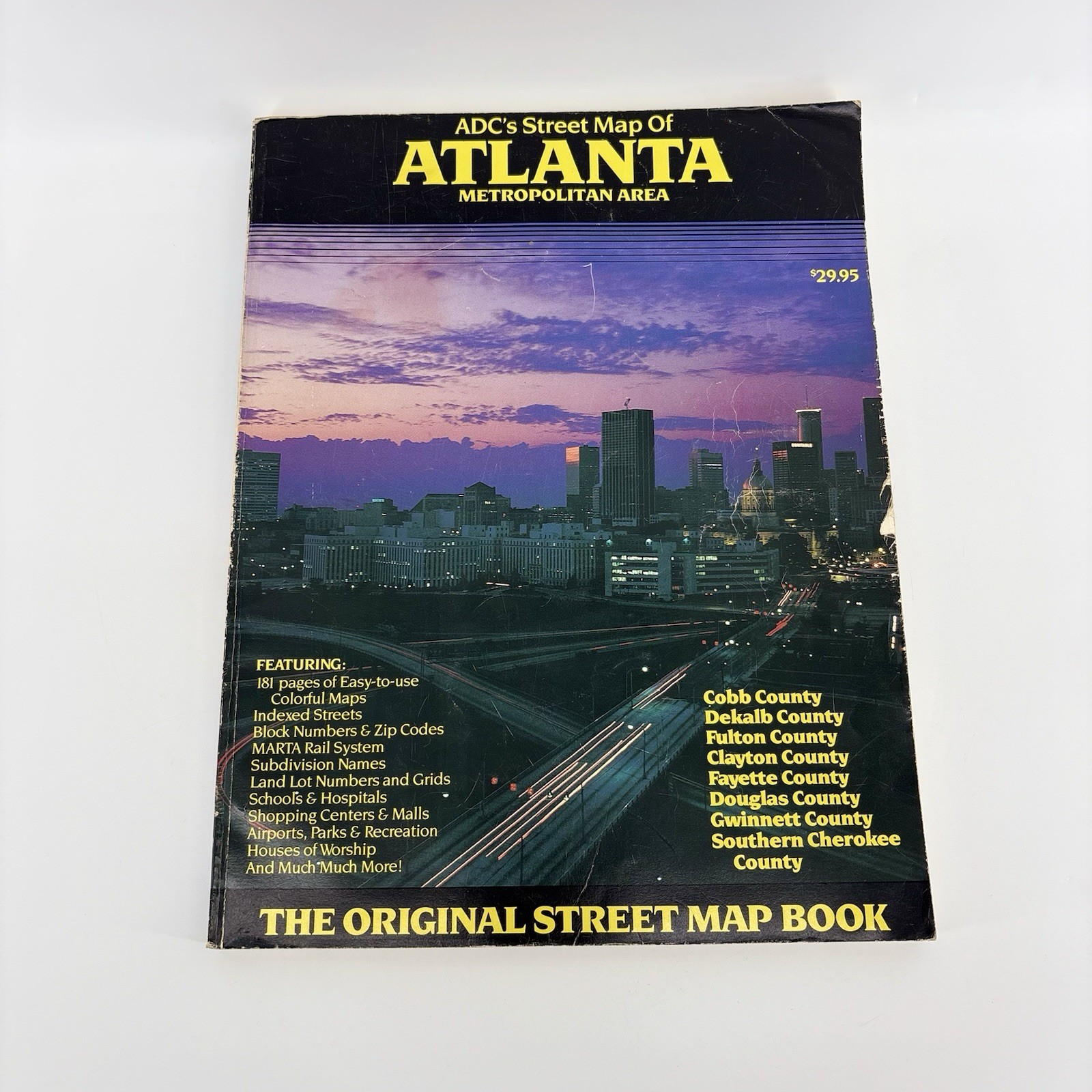 Vintage 80’s? 90’s? ADC Street Map Book of the Atlanta Metropolitan Area Retro