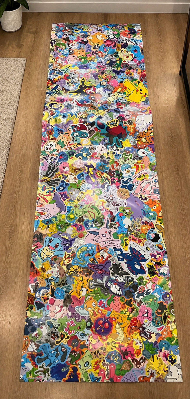 RARE Pokémon 30th Anniversary 2026 Giant Mural Poster 78.5 x 23 In Display
