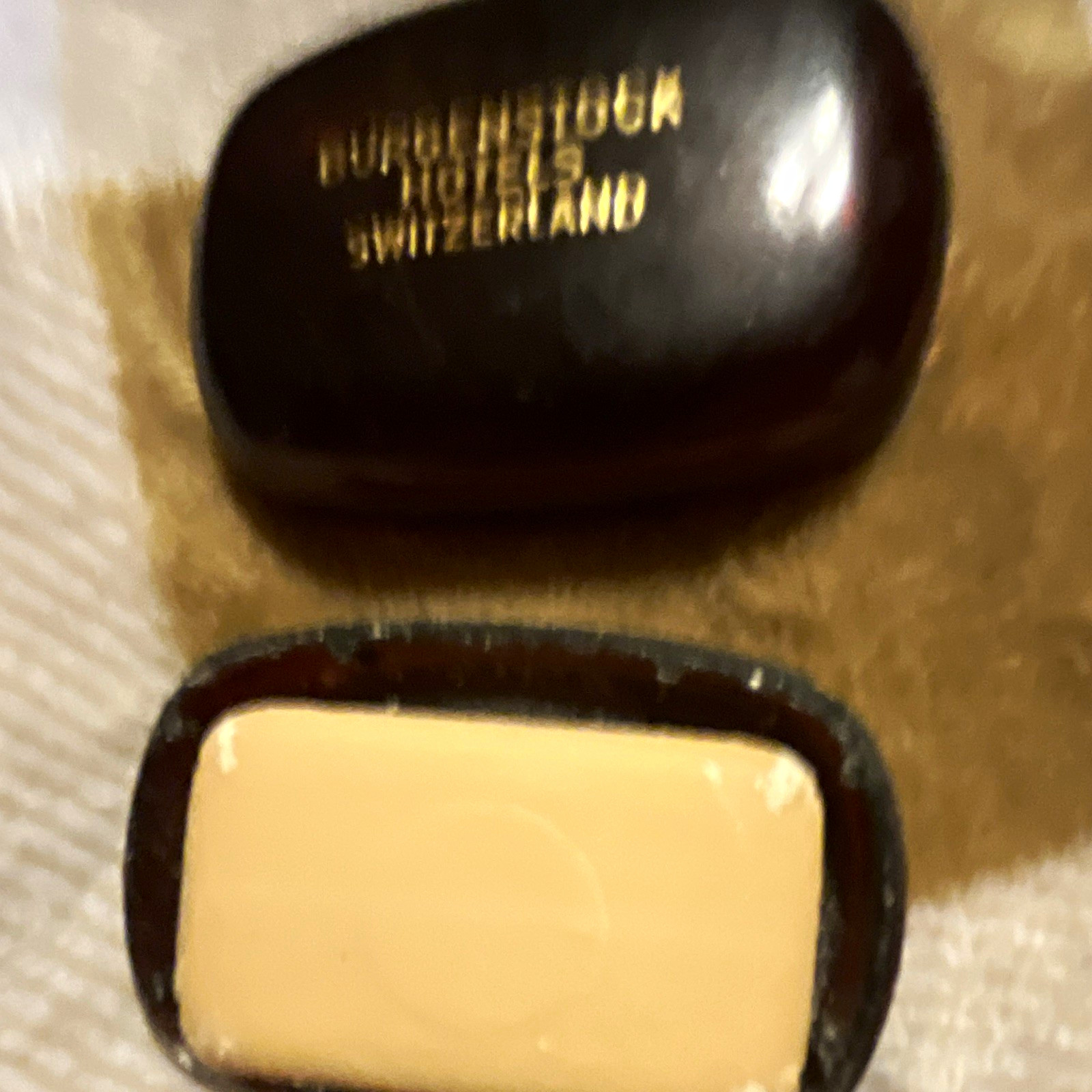 Bürgenstock Hotels Black Advertising Soap in Case/Box Hotel & Motel Collectible