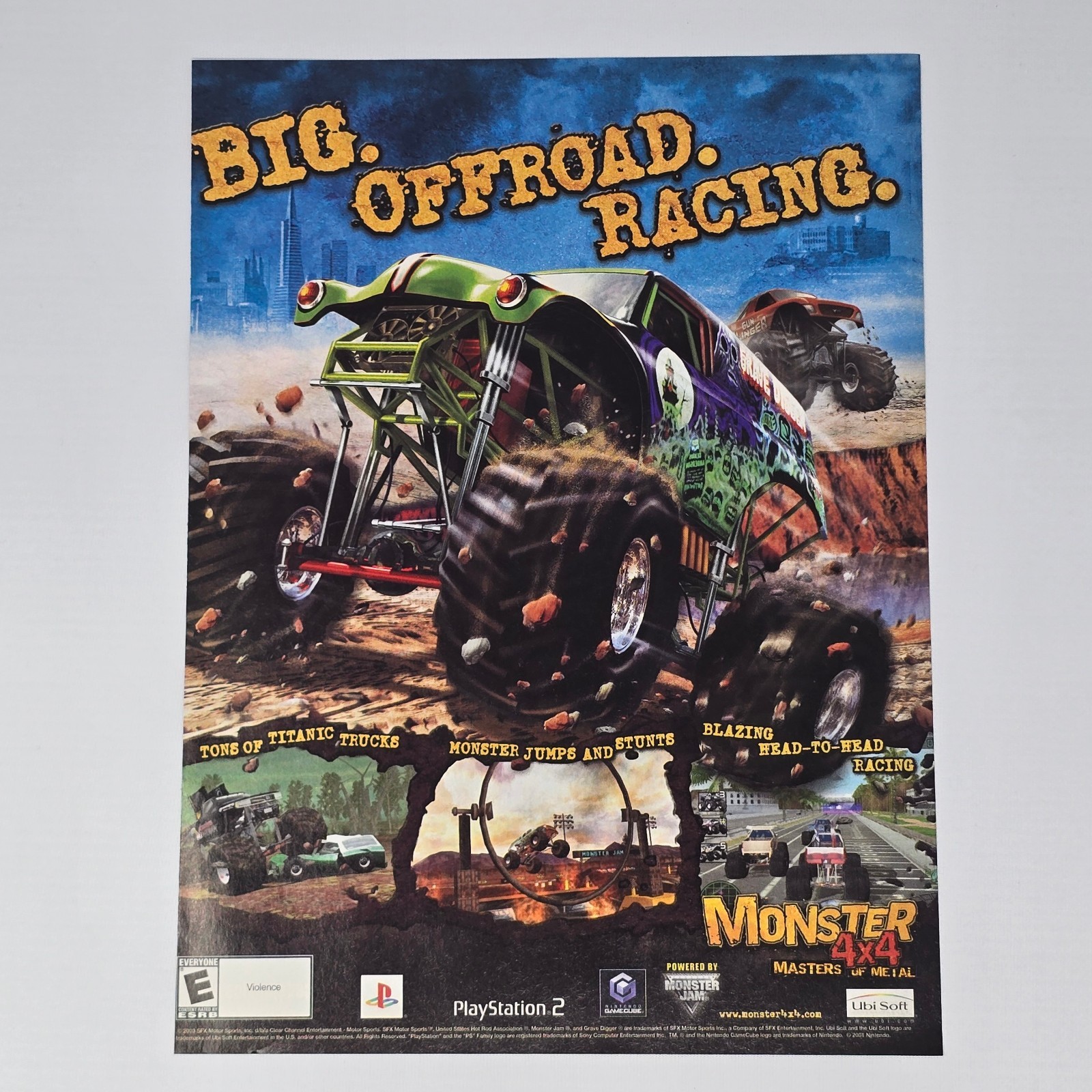 Monster 4x4 PlayStation 2 PS2 GameCube Offroad Print Ad/Poster Promo Art