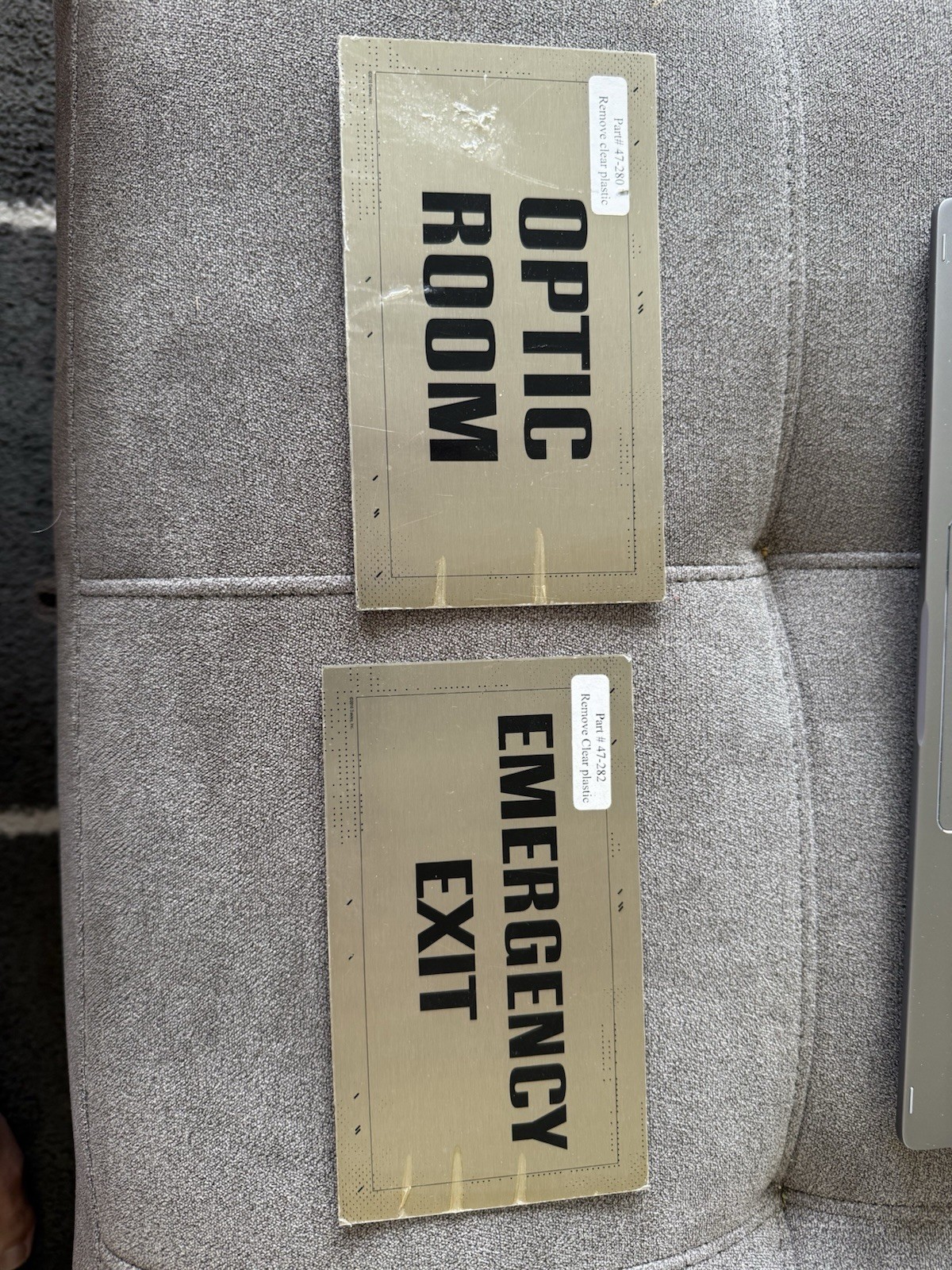 Oakley Store Signage Metal Plaque Unused Brand New Unpeeled Front And Back.
