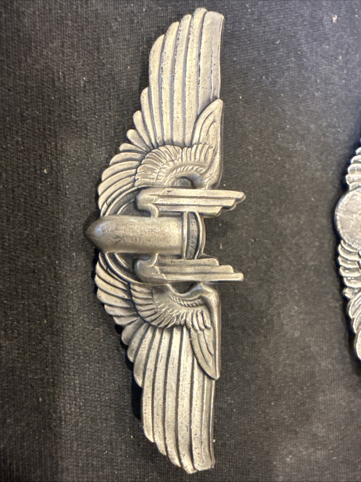 WW2 WWII US Army Air Force USAAF AMICO STERLING Aerial Gunner Wings 2\